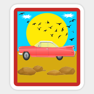 vintage cars old cars Sticker